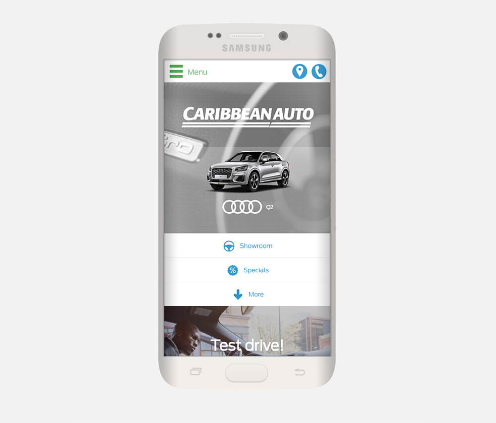 Liight's Website seen on a mobile